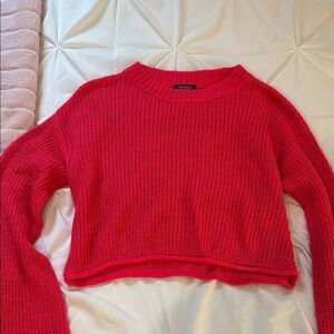 Hot Pink Cropped Sweater